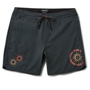 NWT Roark Dark Green Swim Board Shorts Size 32